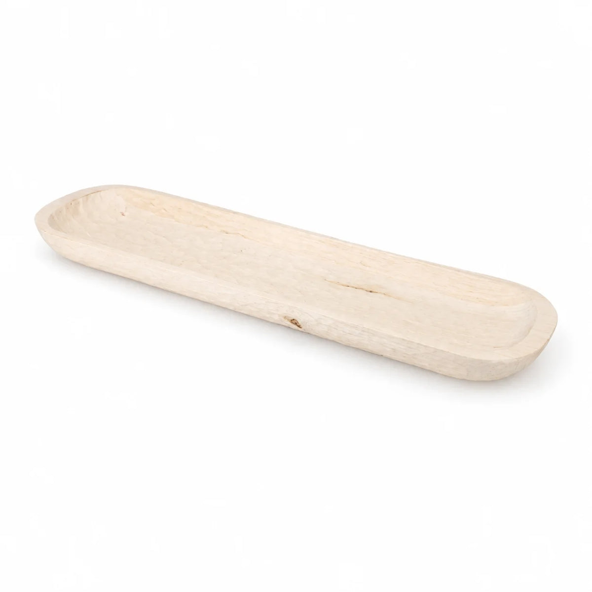 Oval Paulownia Decorative Platter – Natural