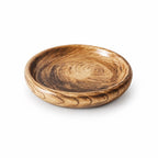 Round Mango Wood Decorative Platter – Brown