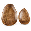 Mango Wood Decorative Platter Set – Set of 2
