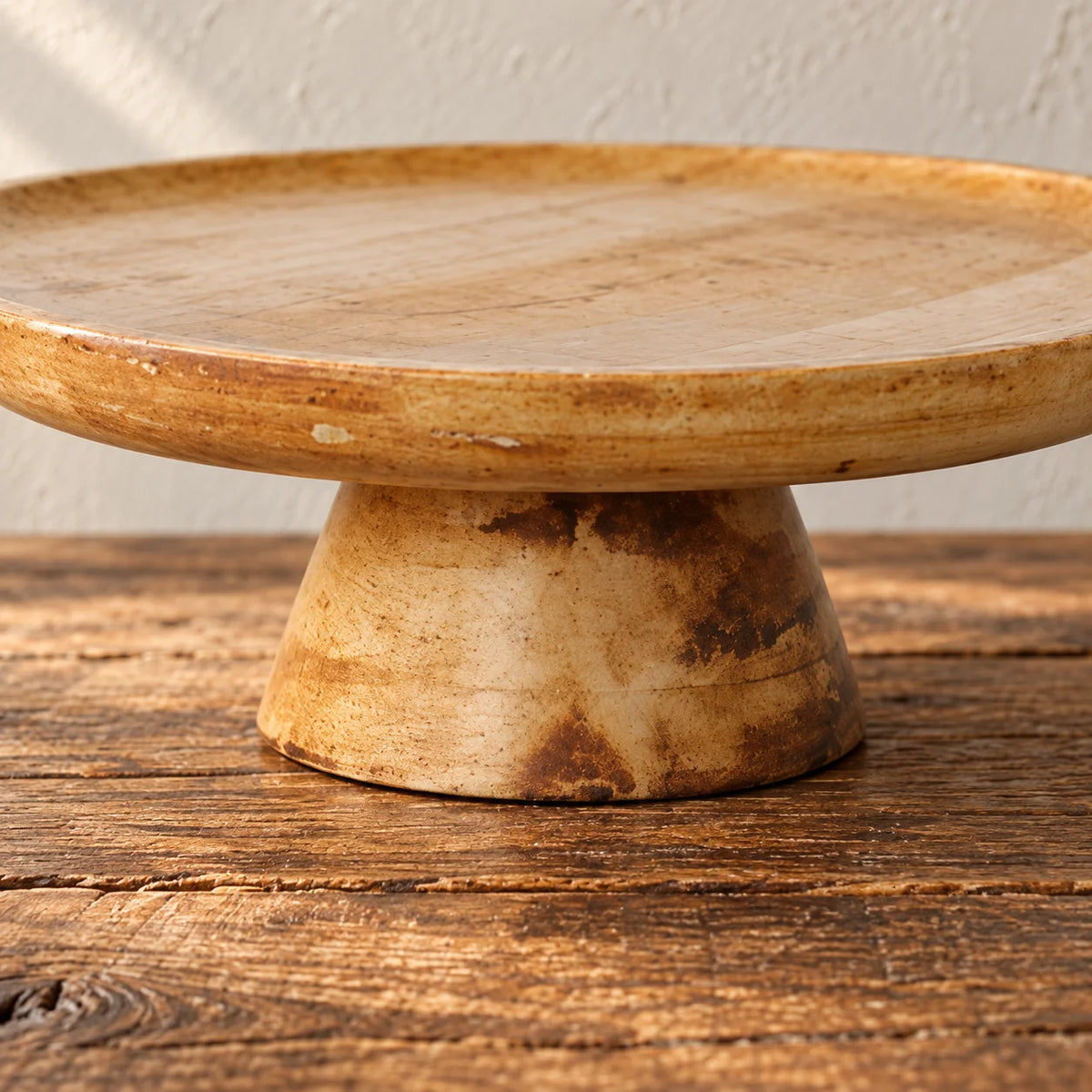 Mango Wood Pedestal Tray