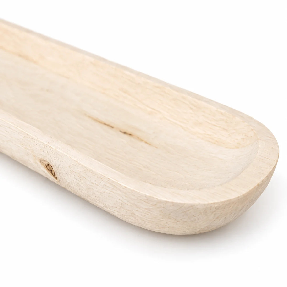 Oval Paulownia Decorative Platter – Natural