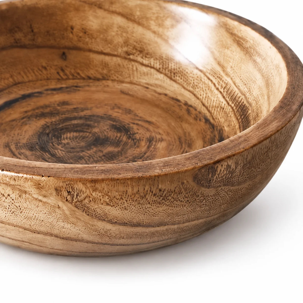 Round Mango Wood Decorative Platter – Large