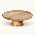Mango Wood Pedestal Tray