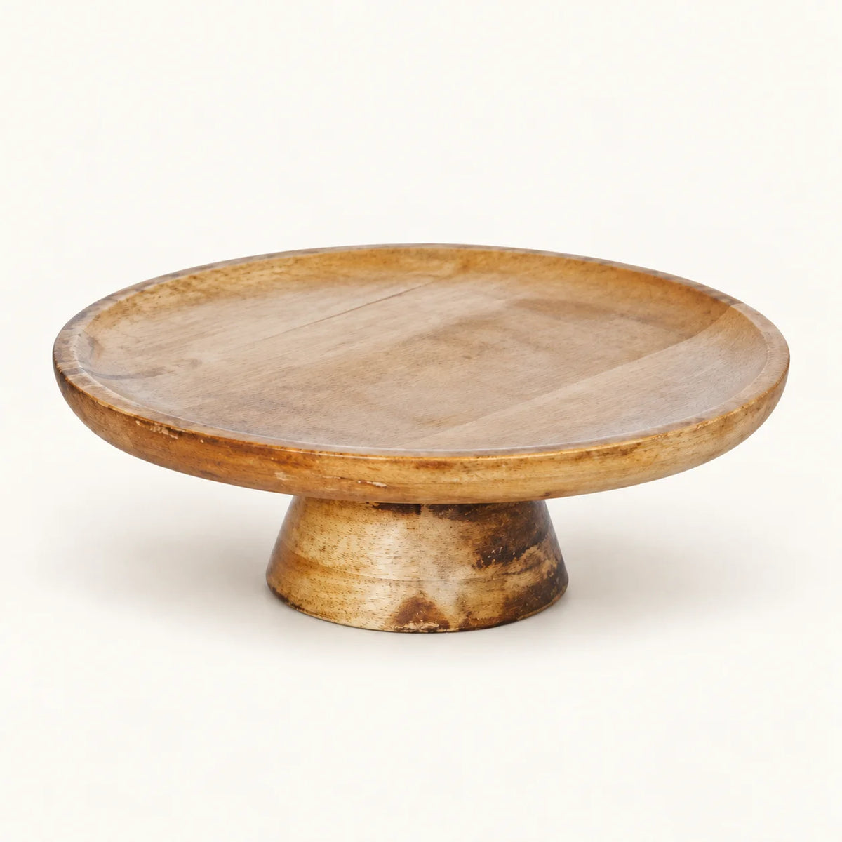 Mango Wood Pedestal Tray