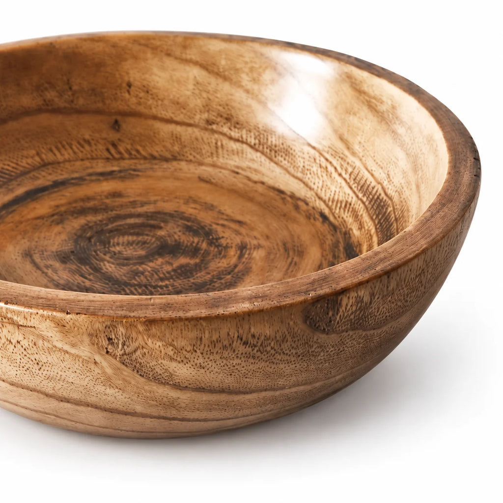 Round Mango Wood Decorative Platter – Large