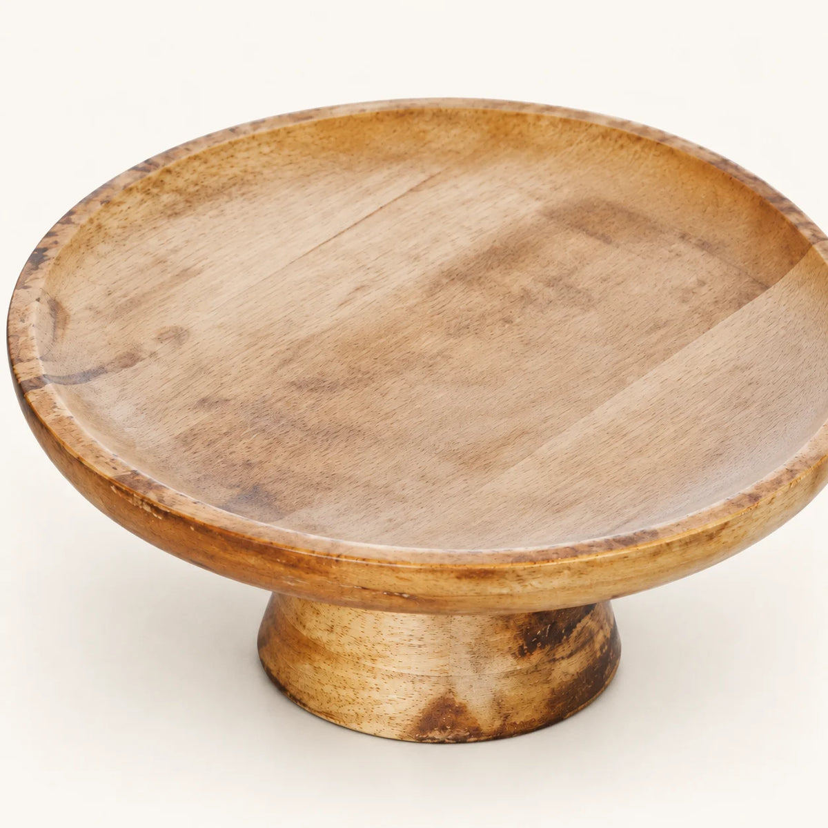 Mango Wood Pedestal Tray