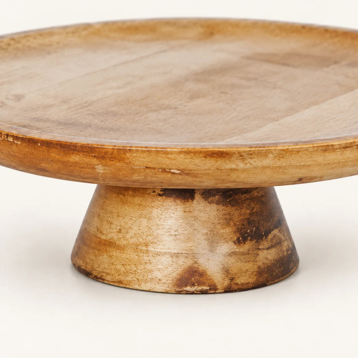Mango Wood Pedestal Tray