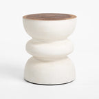 Naji White  Side Table
