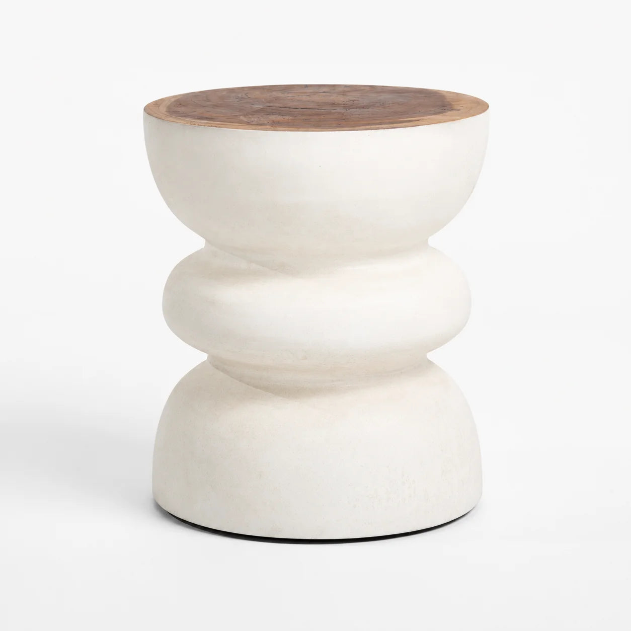 Naji White  Side Table