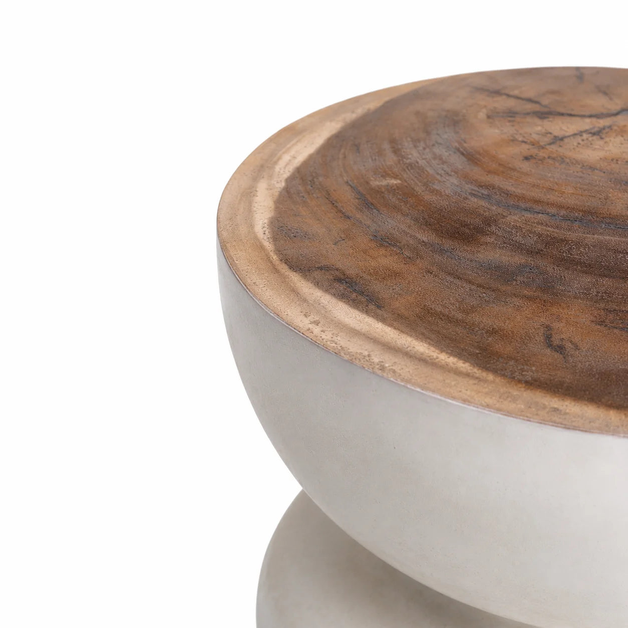 Naji White  Side Table