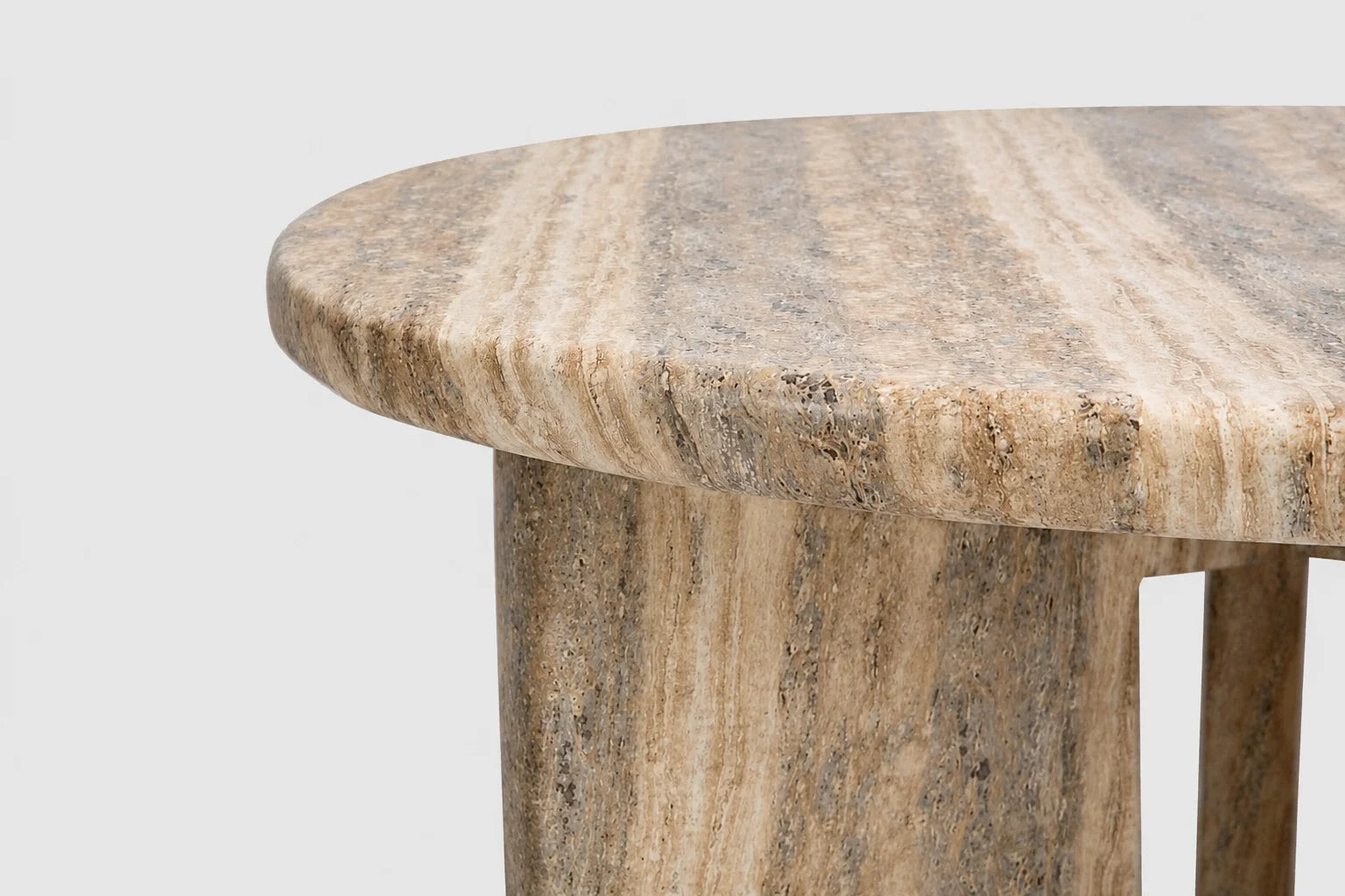 Frey Concrete Coffee Table – Travertine Finish