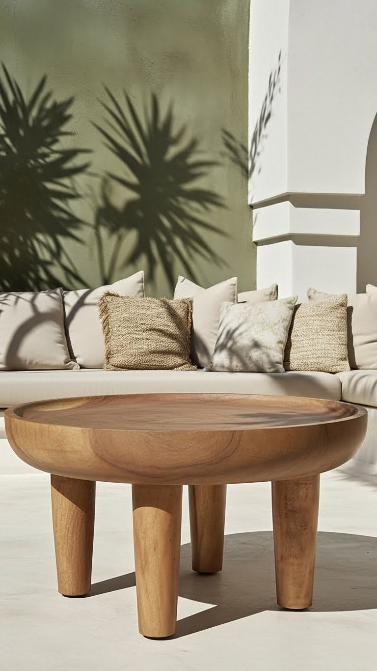 Ruth Solid Suar Wood Coffee Table