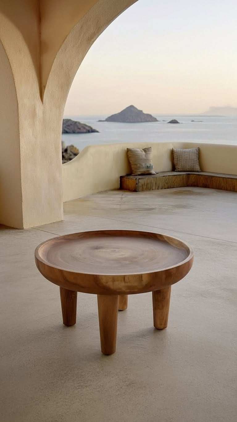 Ruth Solid Suar Wood Coffee Table