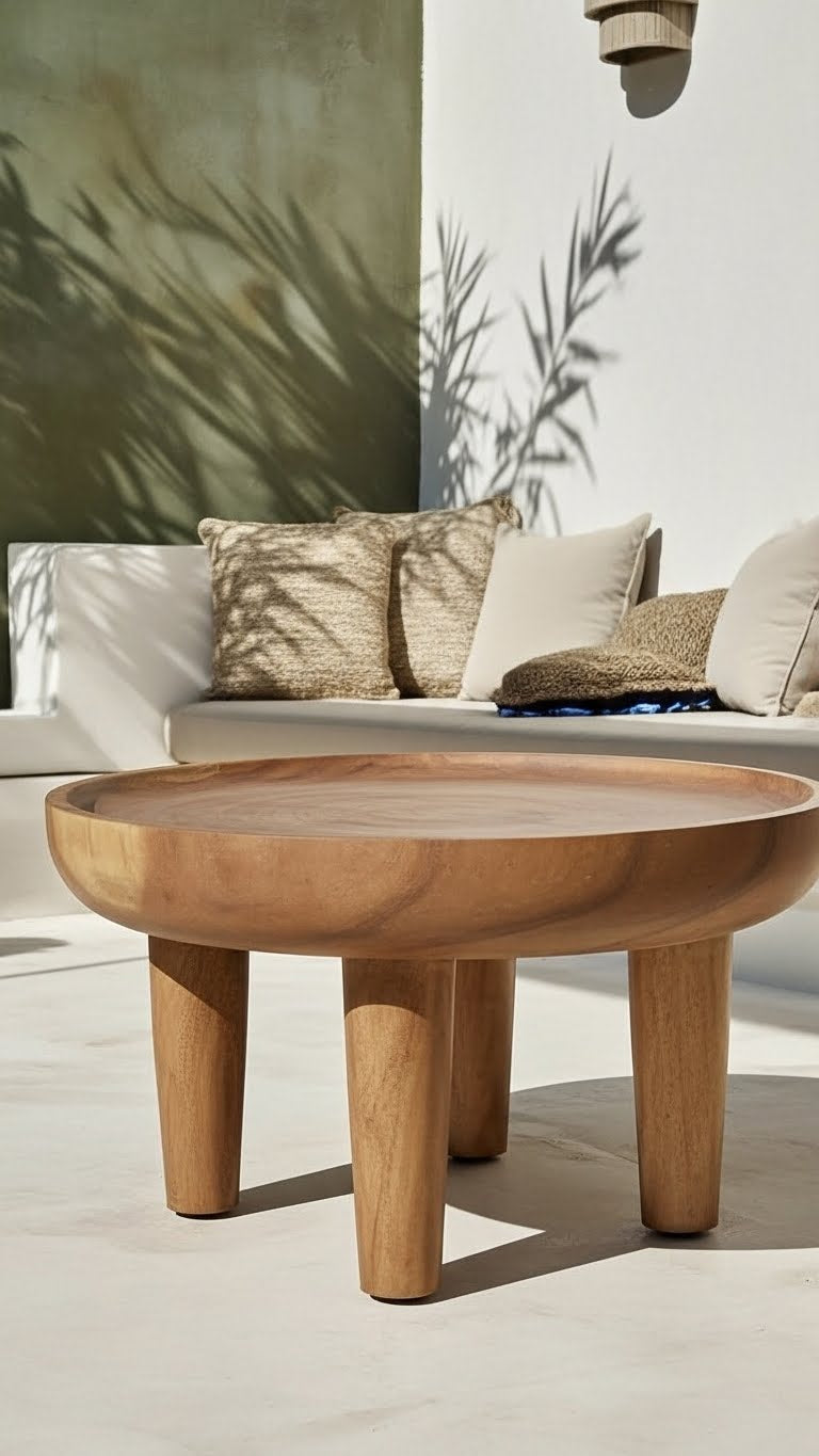 Ruth Solid Suar Wood Coffee Table