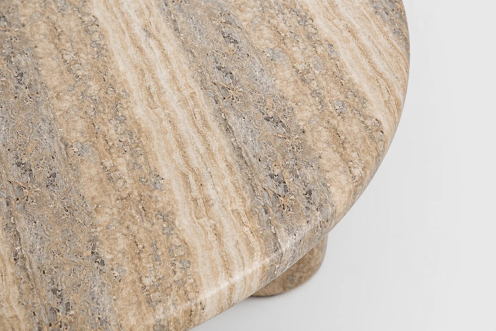 Frey Concrete Coffee Table – Travertine Finish
