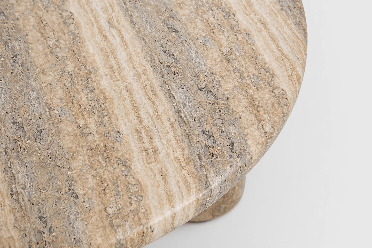 Frey Concrete Coffee Table – Travertine Finish