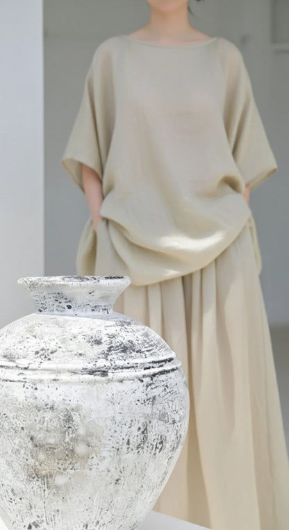 Bianca Boho White Vase – Large