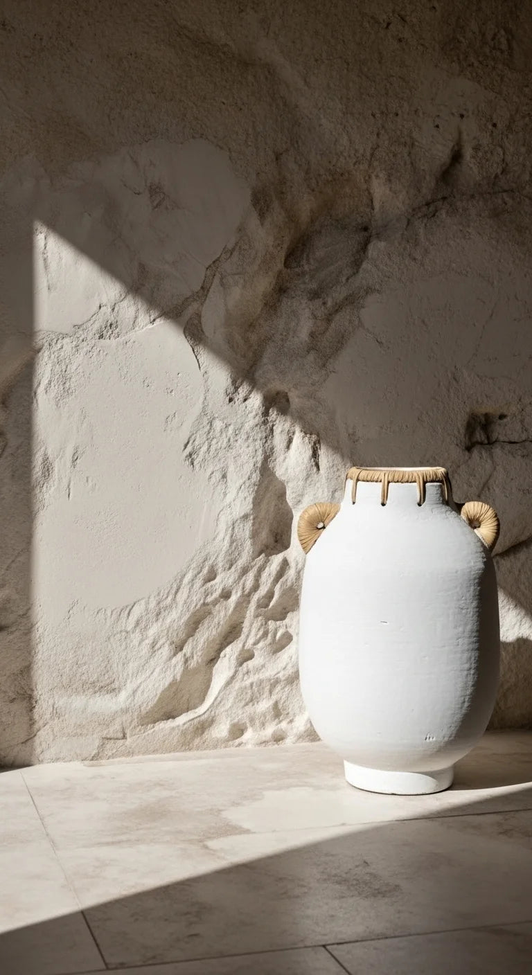 Usiris White Decorative Vase