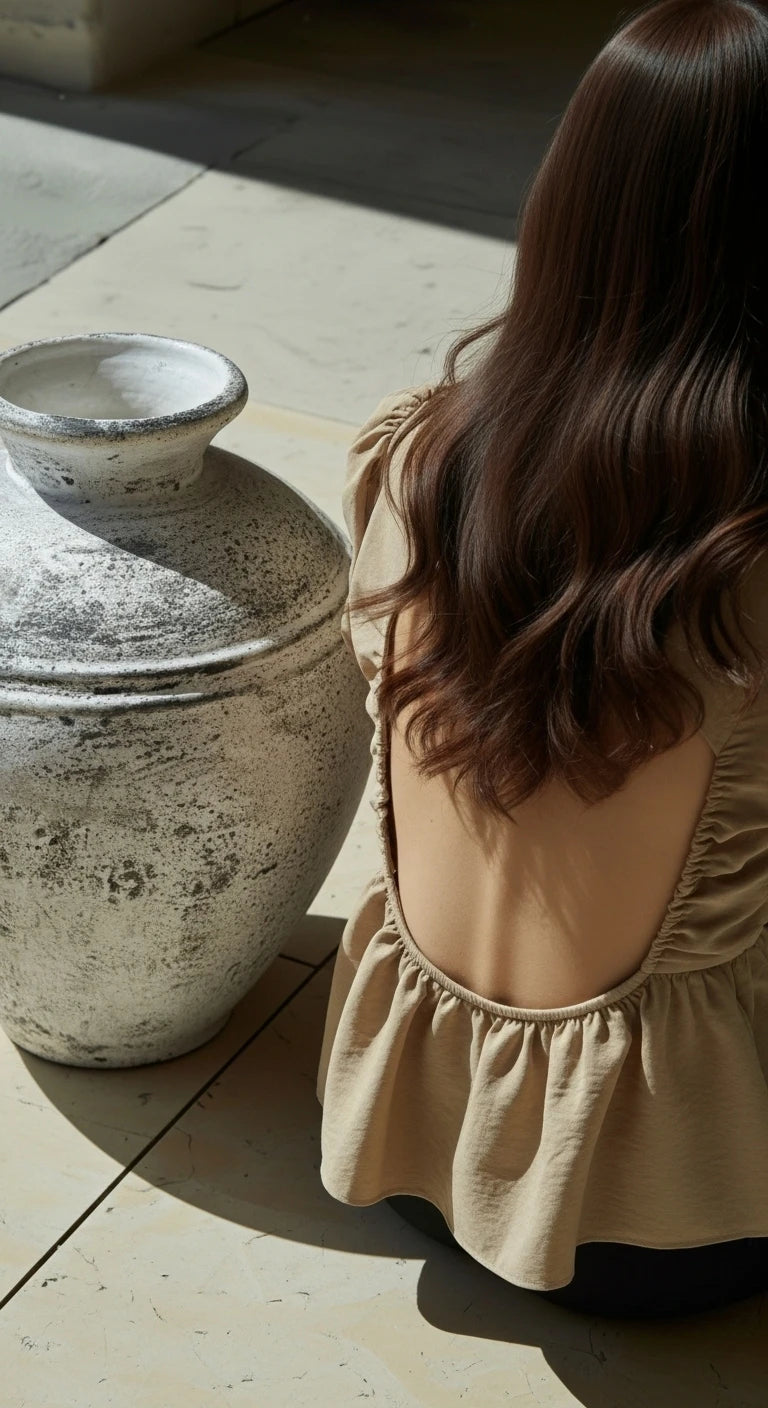 Bianca Boho White Vase – Large