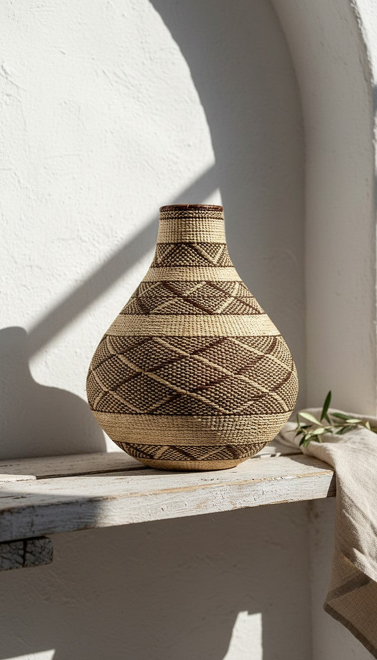 Zim Patterned Decorative Basket