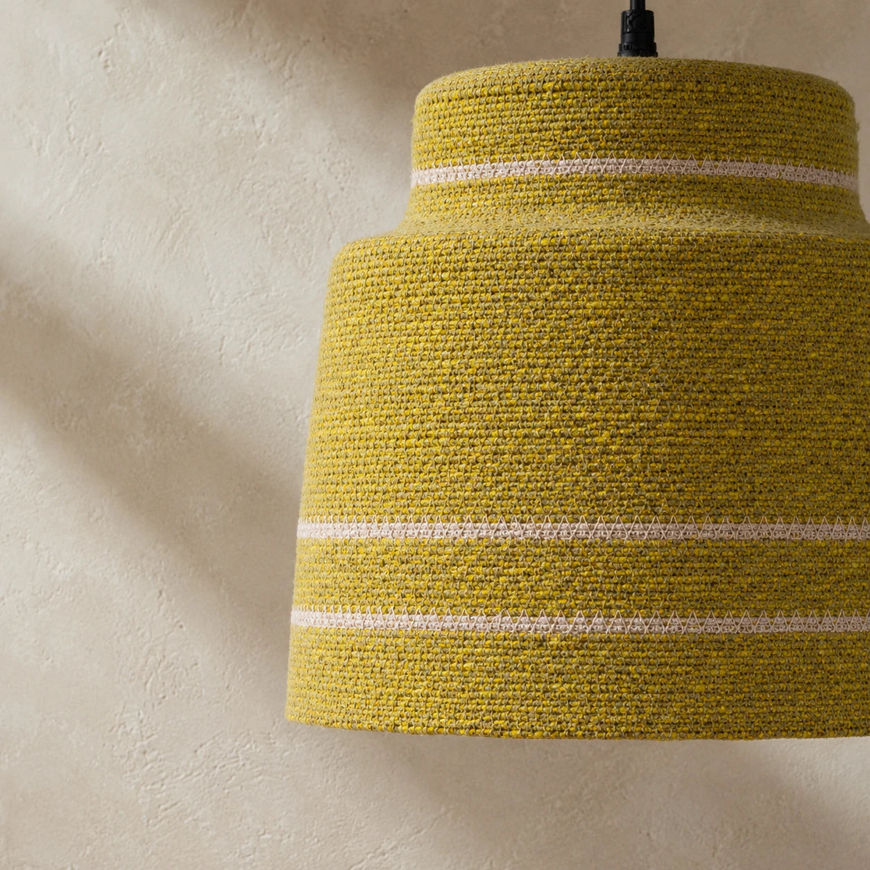 Amarillo Woven Seagrass Pendant Light – Yellow