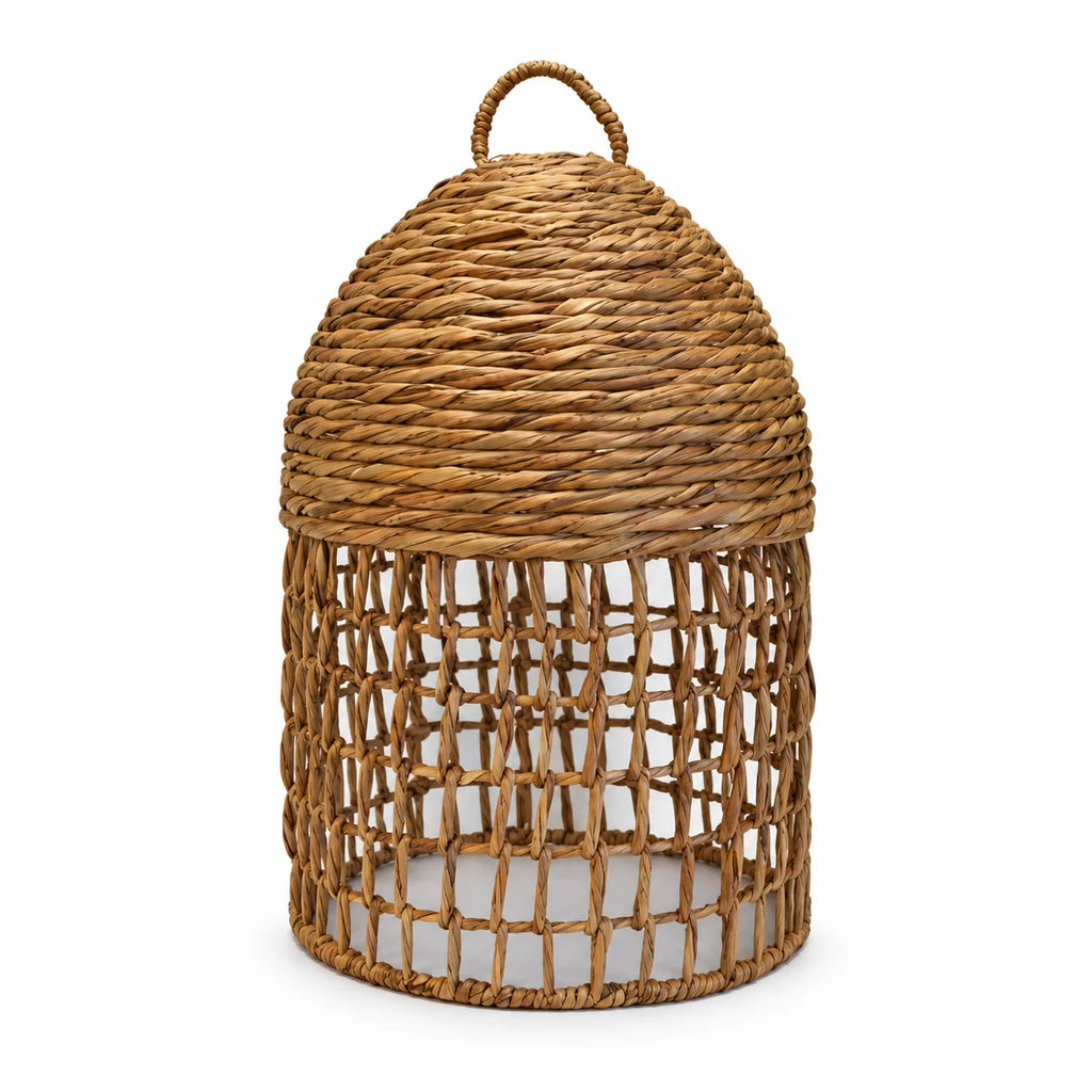 Natural Woven Mixed-Weave Pendant Lampshade