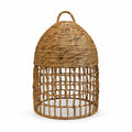 Natural Woven Mixed-Weave Pendant Lampshade