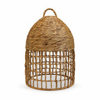 Natural Woven Mixed-Weave Pendant Lampshade