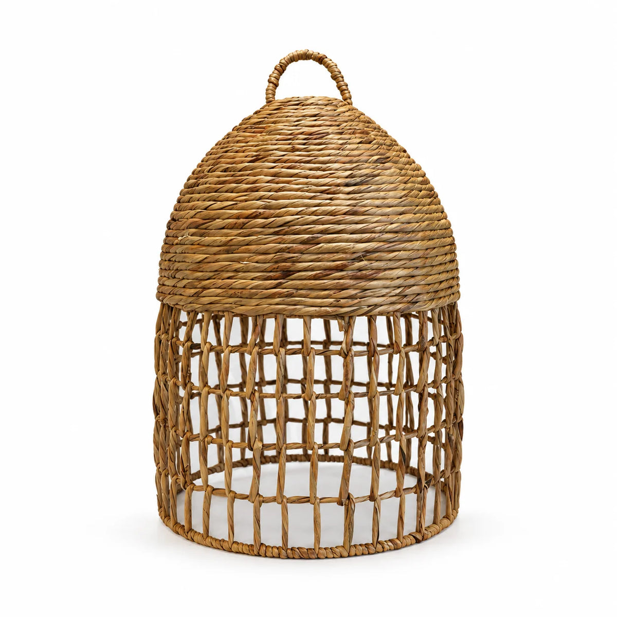 Natural Woven Mixed-Weave Pendant Lampshade