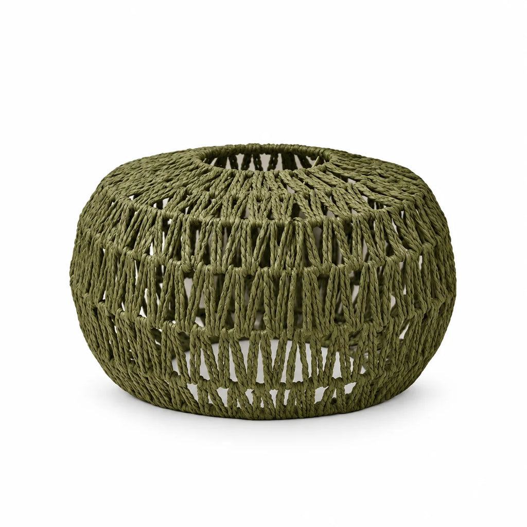 Olive Woven Pendant Lampshade
