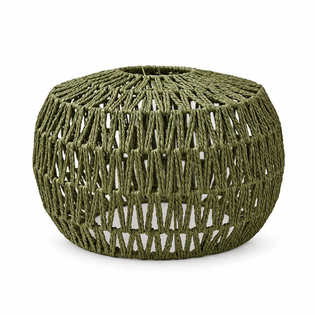 Olive Woven Pendant Lampshade