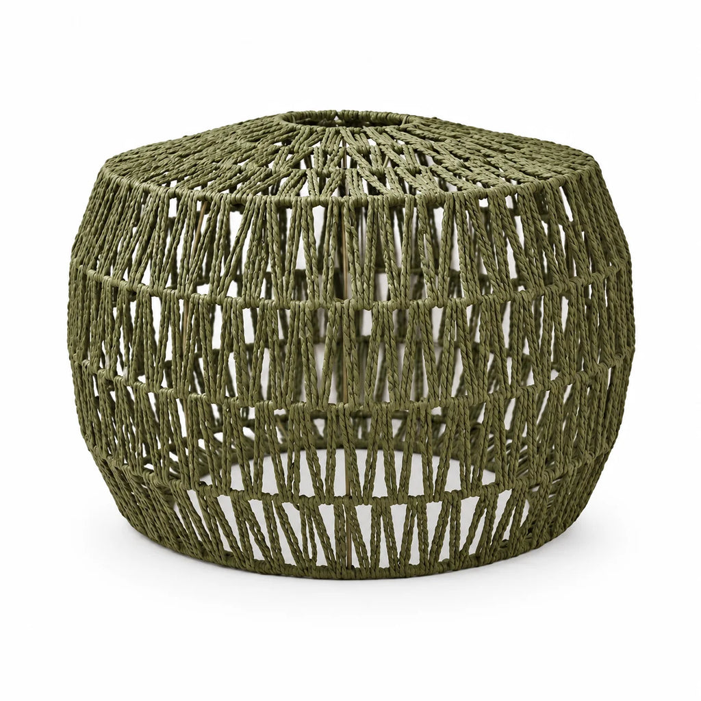 Olive Woven Pendant Lampshade
