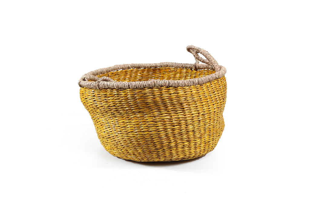 Terra Seagrass Basket Set – Natural Yellow (5 pcs)