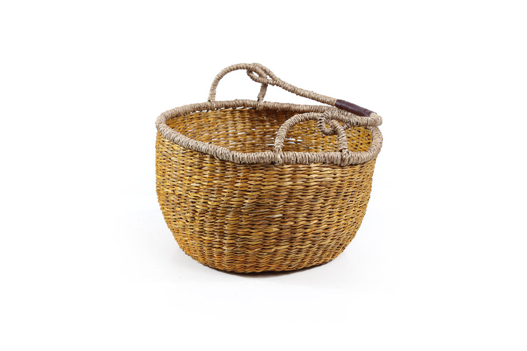 Terra Seagrass Basket Set – Natural Yellow (5 pcs)