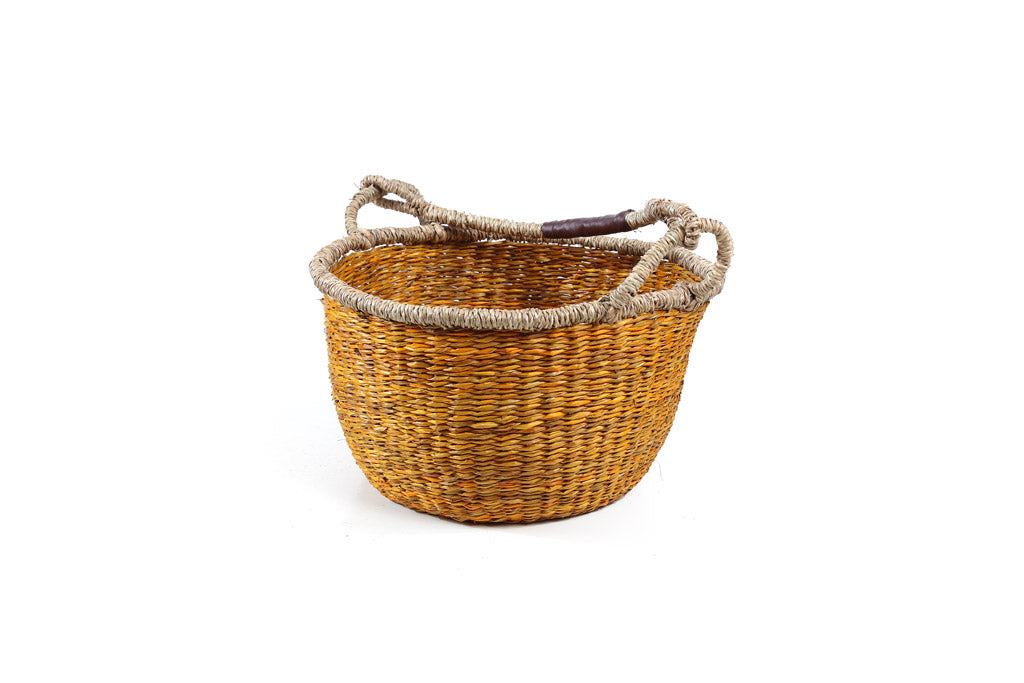 Terra Seagrass Basket Set – Natural Yellow (5 pcs)