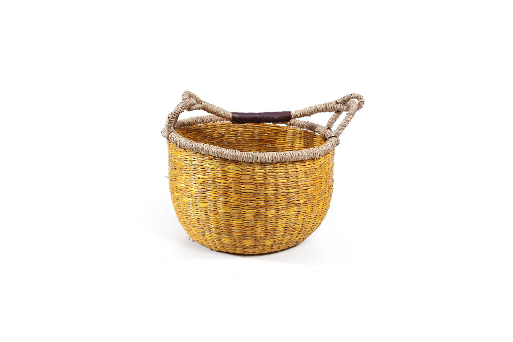 Terra Seagrass Basket Set – Natural Yellow (5 pcs)