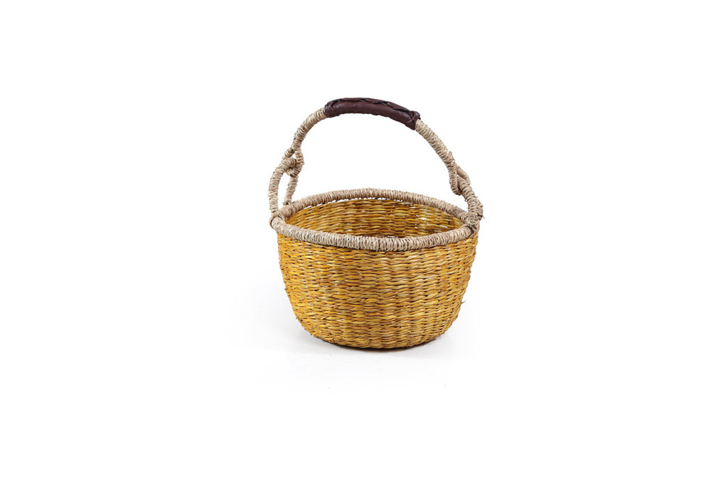 Terra Seagrass Basket Set – Natural Yellow (5 pcs)