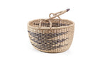 Sandal Basket Set – Natural & Black Seagrass (5 pcs)