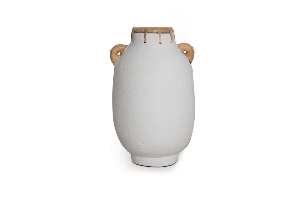 Usiris White Decorative Vase