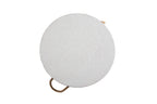 Thalassa  Stool – White Cement with Rope Handles