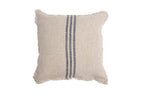 Verve Linen Cushion Cover – Natural & Black Stripe