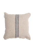 Verve Linen Cushion Cover – Natural & Black Stripe