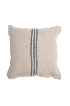 Verve Linen Cushion Cover – Natural & Black Stripe