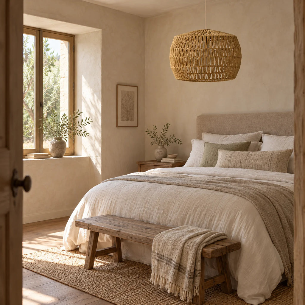 Brown Woven Pendant Lampshade