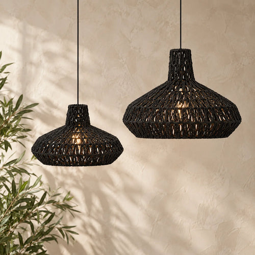 Woven Disc Pendant Lampshade