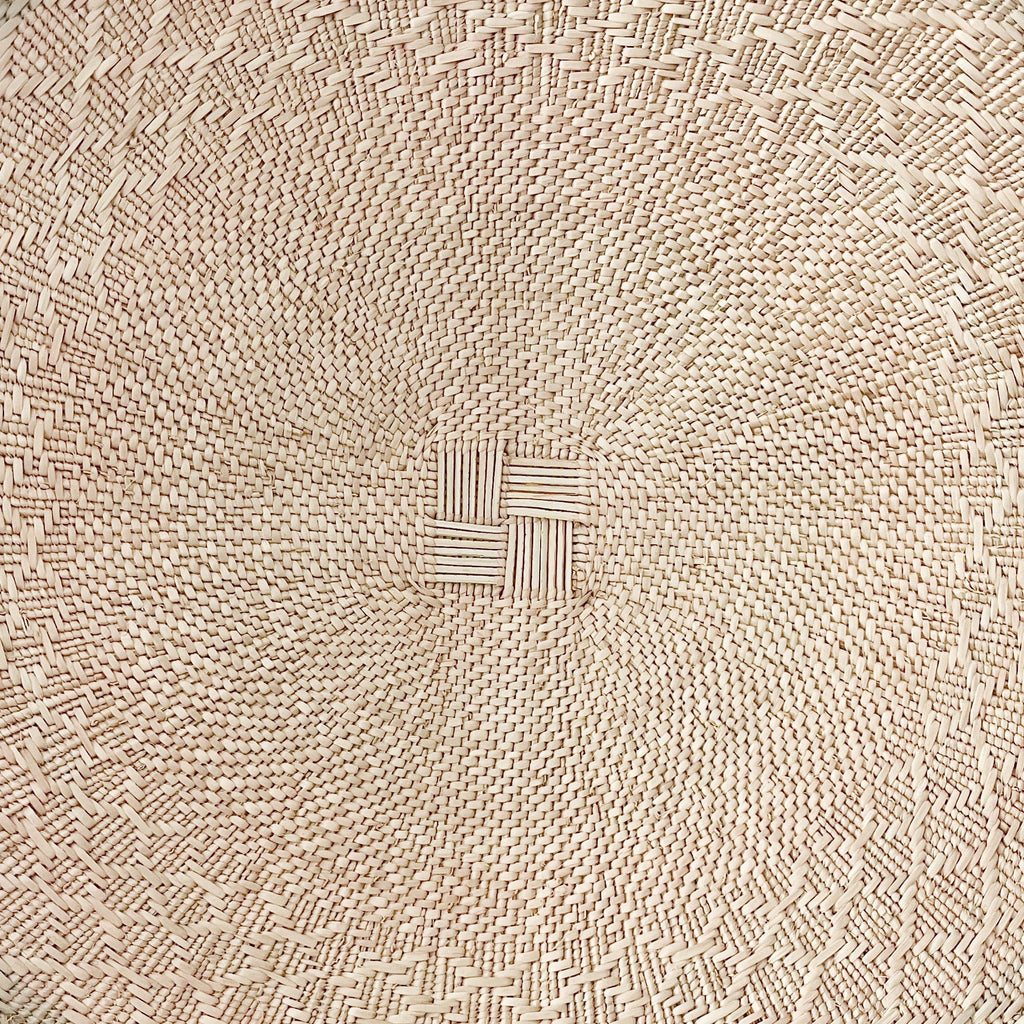 Zim Plate – Handwoven Ilala Palm Wall Plate (Natural)