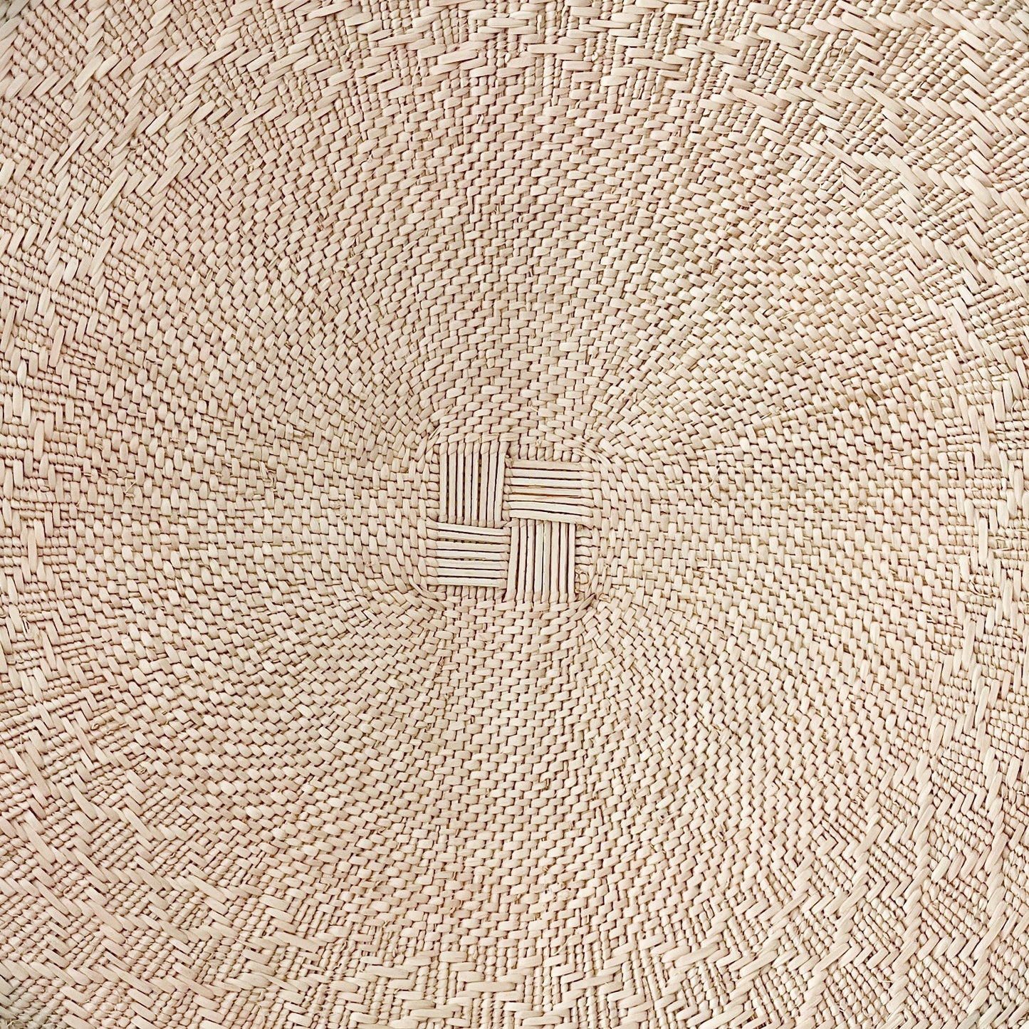 Zim Plate – Handwoven Ilala Palm Wall Plate (Natural)